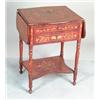 Image 1 : FINE CONTINENTAL TWO DRAWER MARQUETRY INLAID DROP LEAF STAND…