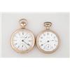 Image 1 : TWO GOLD FILLED AMERICAN WALTHAM WATCH CO. POCKET WATCHES…