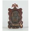 Image 1 : RELIEF CARVING OF OLIVER HAZZARD PERRY IN FOLK ART FRAME…