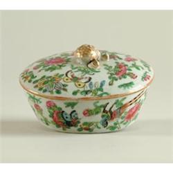 CHINESE EXPORT FAMILE ROSE COVERED DISH WITH UNDERLINER…