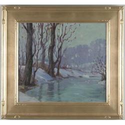 VIOLA BLACKMAN WRIGLEY (American 1892-)  WINTER STREAM…