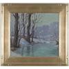 Image 1 : VIOLA BLACKMAN WRIGLEY (American 1892-)  WINTER STREAM…