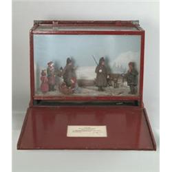 CASED MUSEUM DIORAMA “LAPLAND NATIVES OF THE ARCTIC”…