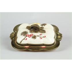 MAJOLICA: SARDINE BOX BY WEDGWOOD IN AN ASIAN STYLE…