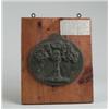 Image 1 : RARE GREEN CAST IRON TREE FIRE MARK IN SQUATTY OVAL…