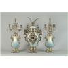 Image 1 : SPECTACULAR THREE PIECE CONTINENTAL CLOCK SET.  …