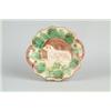 Image 1 : MAJOLICA: HANDLED PLATTER WITH DOG AND DOG HOUSE…