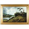 Image 1 : F. INSALL (British, 19th Century) “BY THE RIVER”…