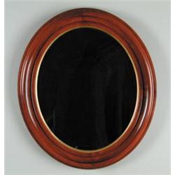 FINE SET OF THREE VICTORIAN OVAL WALNUT MIRRORS…