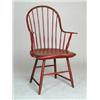 Image 1 : GOOD CONTINUOUS ARM WINDSOR CHAIR IN RED PAINT…