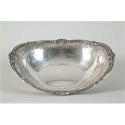 STERLING OVAL BOWL BY GRAFF, WASHBOURNE & DUNN…