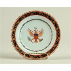 SMALL CHINESE EXPORT PLATE WITH AMERICAN EAGLE…