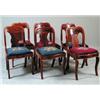 Image 1 : FINE SET OF SIX MAHOGANY EMPIRE DINING CHAIRS…
