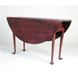 GOOD QUEEN ANNE DROP LEAF ROUND DINING TABLE…