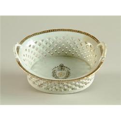 ORIENTAL EXPORT PIERCED DOUBLE HANDLE BASKET…