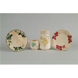 MAJOLICA:  FOUR PIECES BY CHESAPEAKE POTTERY…