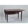 Image 1 : MAHOGANY ONE DRAWER DROP LEAF DINING TABLE…
