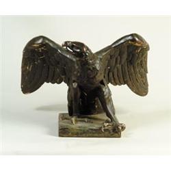 LARGE BRONZE SPREAD WING PILOT HOUSE EAGLE…