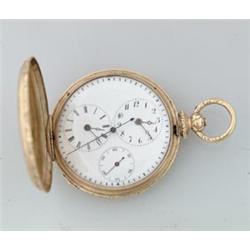 18K GOLD CHARLES TEANJAQUET CAPTAINS WATCH…