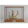 Image 1 : FINE IVORY CASED SHIP MODEL OF THE “MORA”…