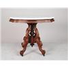 Image 1 : VICTORIAN WALNUT MARBLE TOP CENTER TABLE…