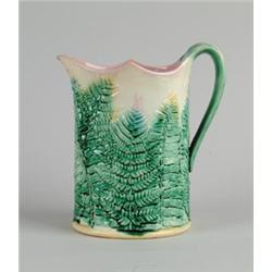MAJOLICA: PITCHER BY GRIFFEN, SMITH & CO…