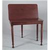Image 1 : MAHOGANY SHERATON CARVED LEG CARD TABLE…