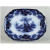FLOW BLUE PLATTER IN THE SCINDE PATTERN…