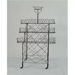 FOUR TIER FRENCH STYLE WIRE PLANT STAND…