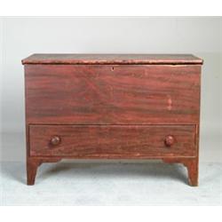 GRAIN PAINTED ONE DRAWER BLANKET CHEST…
