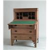TIGER MAPLE TAMBOUR TWO-PART SECRETARY…