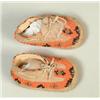 Image 1 : PAIR OF CHEYENNE BEADED BABY MOCCASINS…