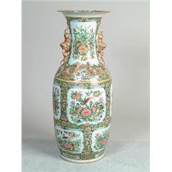 FINE LARGE ROSE MEDALLION PALACE VASE…