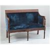 Image 1 : INLAID MAHOGANY SHERATON STYLE SETTEE…