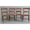 Image 1 : SET OF FOUR FIGURED MAPLE SIDE CHAIRS…
