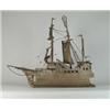 Image 1 : LARGE PAPER MACHE AND WOOD SHIP MODEL…