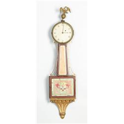VERY RARE ELNATHAN TABER BANJO CLOCK…