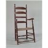 Image 1 : EARLY FOUR SLAT LADDERBACK ARM CHAIR…
