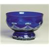 Image 1 : RUSSIAN BLUE CUT TO CLEAR GLASS BOWL…