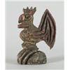 Image 1 : SMALL PAINTED CARVING OF A ROOSTER…