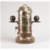 Image 1 : TABLETOP BRASS AND WOOD BINNACLE…