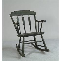 PAINTED ARROW BACK ROCKING CHAIR…