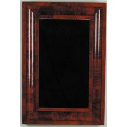 TWO MAHOGANY EMPIRE OGEE MIRRORS…