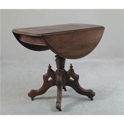 VICTORIAN WALNUT DROP LEAF TABLE…