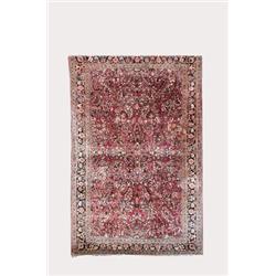 FINE ANTIQUE SAROUK SCATTER RUG…