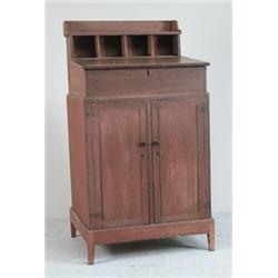 THREE-PIECE SCHOOLMASTER’S DESK…