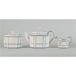 CASTLEFORD OVAL PANELED TEA SET…