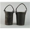 Image 1 : PAIR OF LEATHER FIRE BUCKETS…