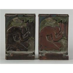 PAIR OF DECORATIVE BOOK ENDS…