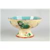 MAJOLICA: LARGE FOOTED BOWL…